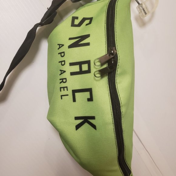 SNACK Apparel Fanny Packs Belt Bags Green Lime Yellow black interior pockets - Picture 3 of 10